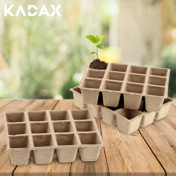 Såbakke - Forspiringsbakke Med 72 Celler (6x12) - Tørvepotter - Biologisk Nedbrydelig - Til Frø Og Planter - Drivhus Og Have