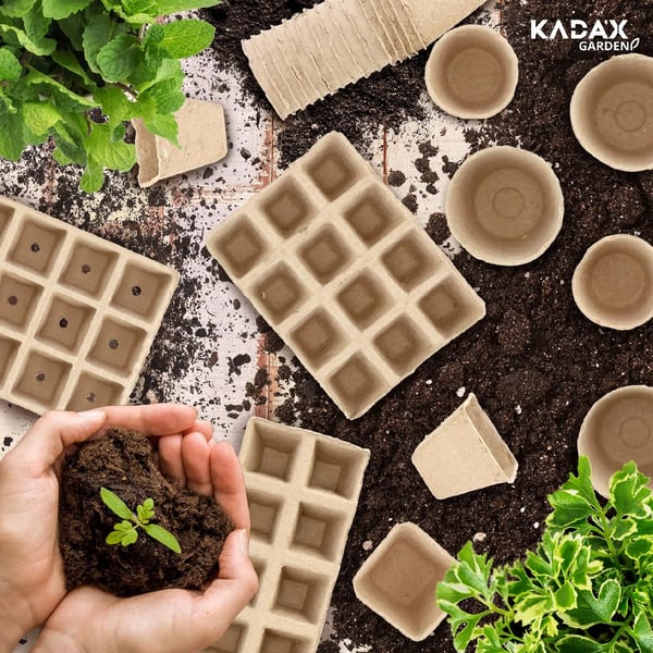 Såbakke - Forspiringsbakke Med 72 Celler (6x12) - Tørvepotter - Biologisk Nedbrydelig - Til Frø Og Planter - Drivhus Og Have