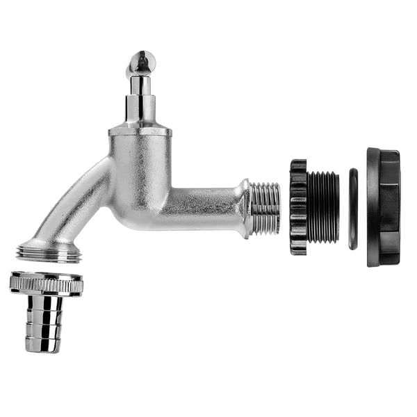 Tankhane/Ventil - Adapter/Kobling - Gevind 1,9 cm - Til Beholder/Tønde