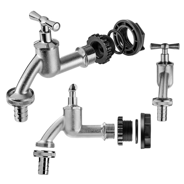 Tankhane/Ventil - Adapter/Kobling - Gevind 1,9 cm - Til Beholder/Tønde