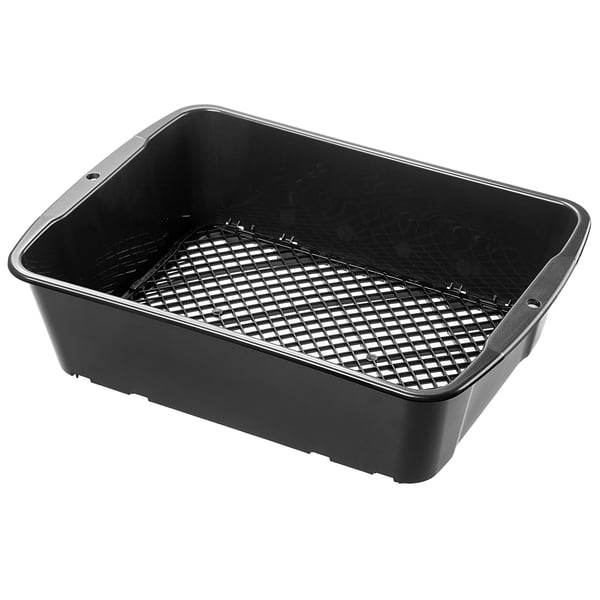 Havesigte - Jord- og kompostsigte - Ø 40 cm - Justerbar maskestørrelse - Til jord, kompost og sten - Metal