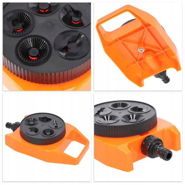 Trädgårdsspridare - Statisk sprinkler - 5 sprutmönster - För gräsmatta och rabatter