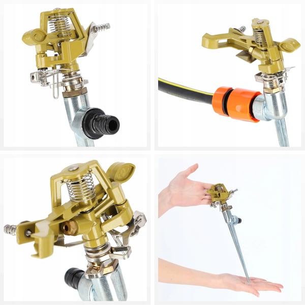 Havesprinkler - Impulsregner - Metalspyd - Havevanding