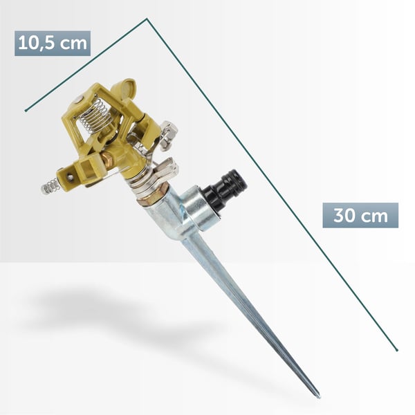 Havesprinkler - Impulsregner - Metalspyd - Havevanding
