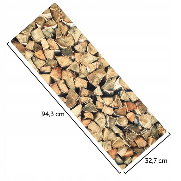 Bordslöpare - PVC - 95×33 cm - Rektangulär - Lätt att rengöra - Slitstark