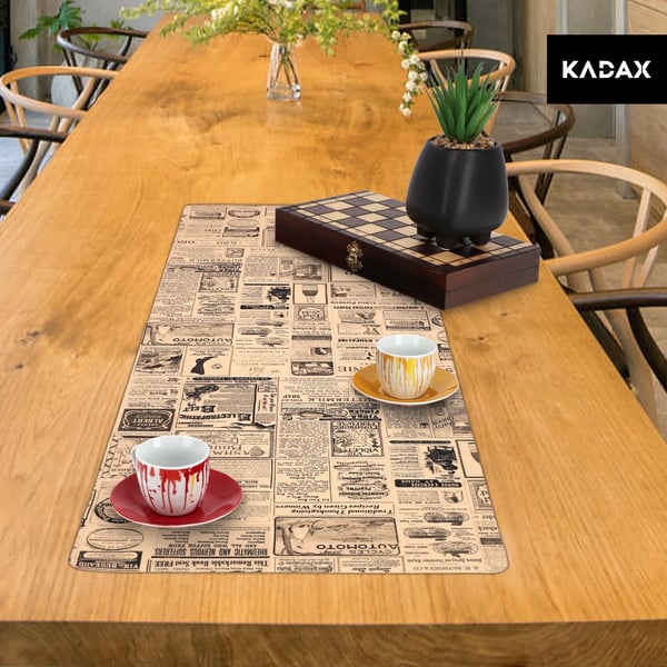 Bordslöpare - Bordsskydd - PVC - 95 x 33 cm - Rektangulär