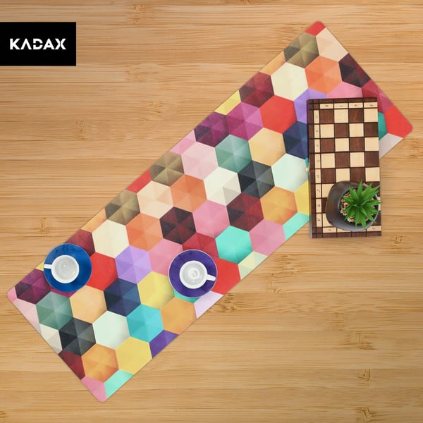 Bordslöpare - Bordsmatta - PVC - 95 x 33 cm - Rektangulär
