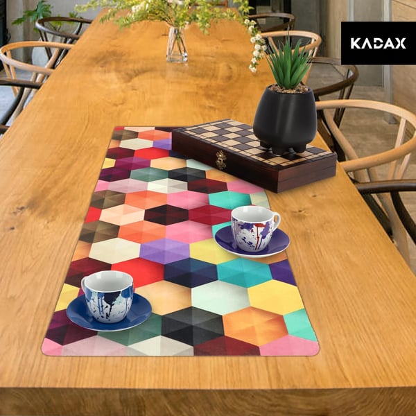 Bordslöpare - Bordsmatta - PVC - 95 x 33 cm - Rektangulär