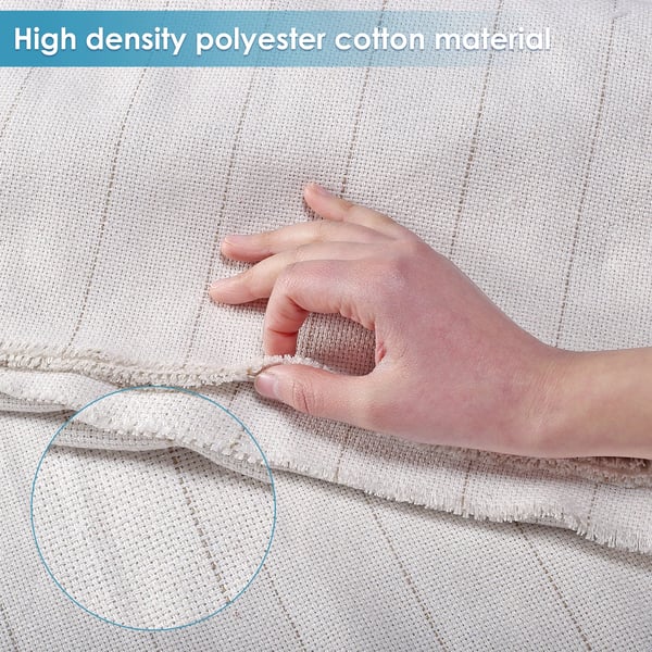 Tuftningsväv för mattor - Primär munktyg/ryggväv - 1 x 5 m - Polyester/Bomull - För tufting gun & punch needle - Ej blekning - XXS
