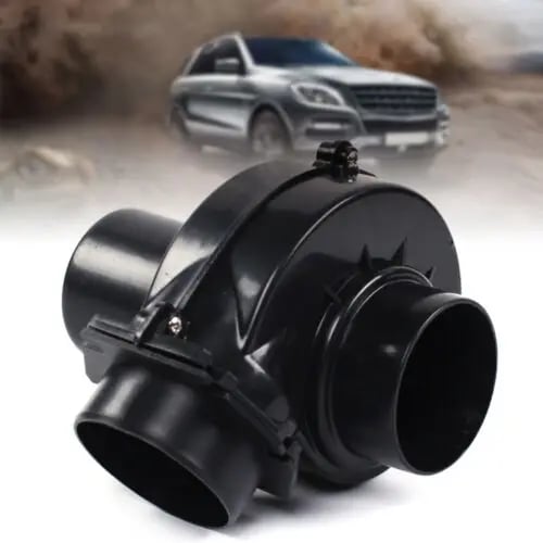 Universel Bil - Elektrisk Indsugningsblæser Turbo - 7,6 cm Tilslutning - Diesel - Sort