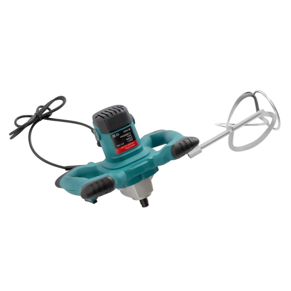 Elektrisk håndholdt mørtelblander - XY-168 - Effekt 2100 W - Hastighed 0–800 o/min - 6 trin justerbar - M14 spindel - EU/US-stik - Kabel 1,8 m - Grøn