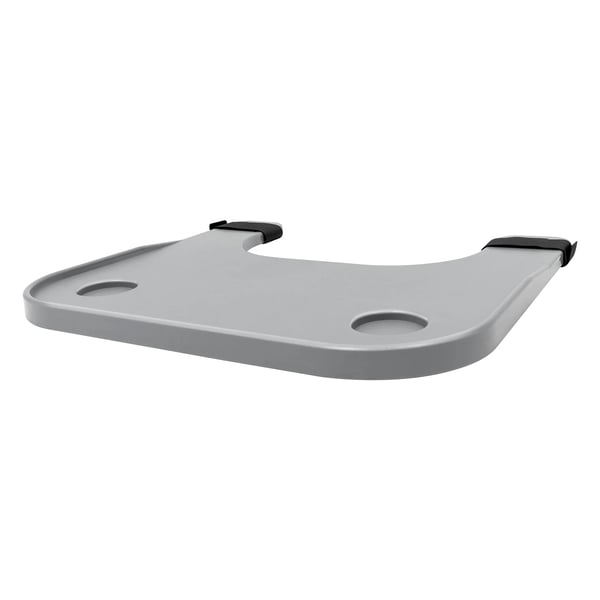 Skødebord til kørestol - Aftagelig bakke - To kopholdere - ABS-plast - Størrelse 40 x 140 cm - Armlænsafstand 40–50 cm - Maks. belastning 50 kg