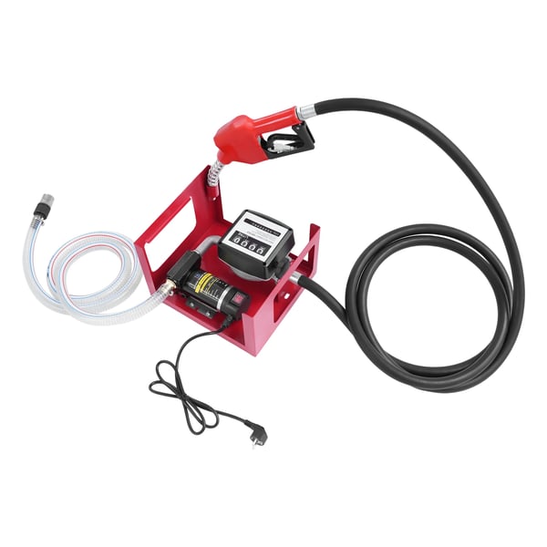 Dieseloverføringspumpe, elektrisk selvansugende, 230V EU-stik, 200W, 50 l/min, 3600 omdr./min, automatisk tankpistol med måler