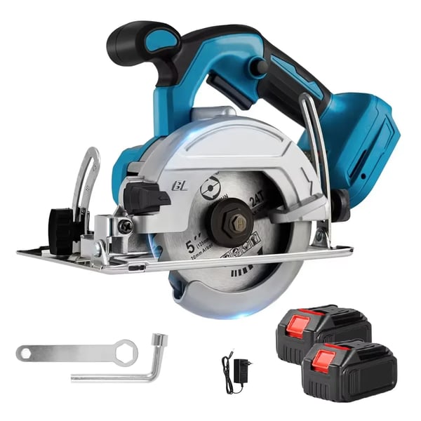 Mini rundsav - Batteridrevet - Klinge 12,5 cm (125 mm) - Ydelse 1000 W - Børsteløs Motor - System 18 V - Med 1x Batteri - Brun