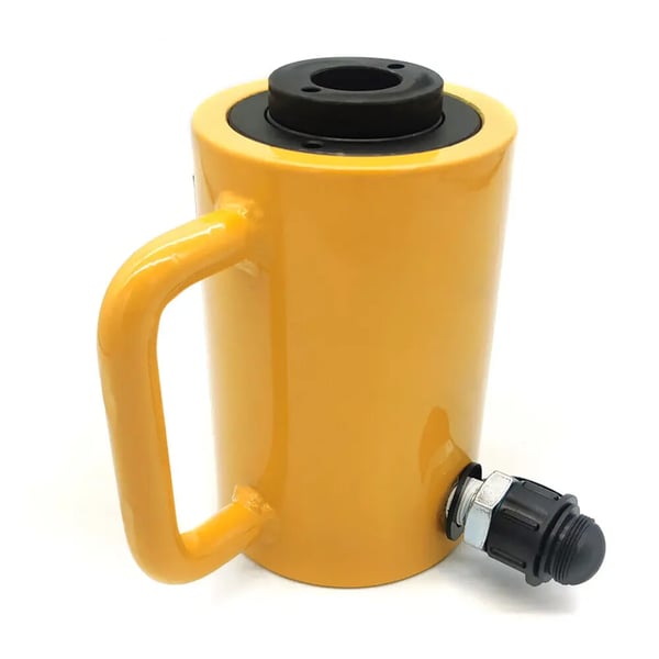 Hydraulisk hulcylinder donkraft - Håndpumpe CP-700B - 20 Ton Kapacitet - Slaglængde 5,08 cm - Manuel Oliepumpe - Gul