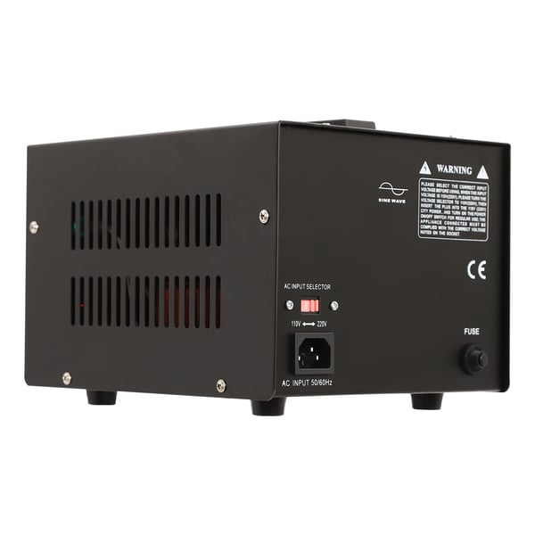 Spændingsomformer Transformator - Step Up/Down AC - 800 W - 220V↔110V - Kraftig - Sort