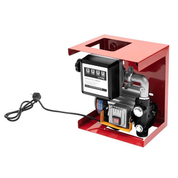 Dieselin siirtopumppu/öljypumppu - 220V 550W - 60 l/min - Automaattinen polttoainepistooli - 2800 r/min - Diesel/kevyt polttoöljy - Punainen