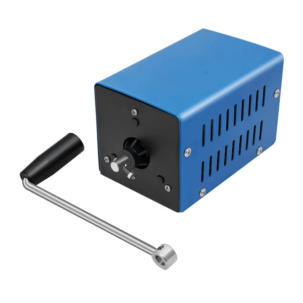 20W håndsvinggenerator, bærbar USB-nødoplader, blå, til rejse, camping og beredskab