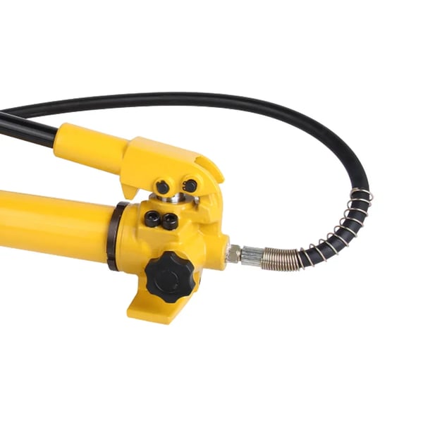 Hydraulisk håndpumpe - CP-700 - 10000 PSI - Til 10 tons hydraulikcylindre - Let - Gul