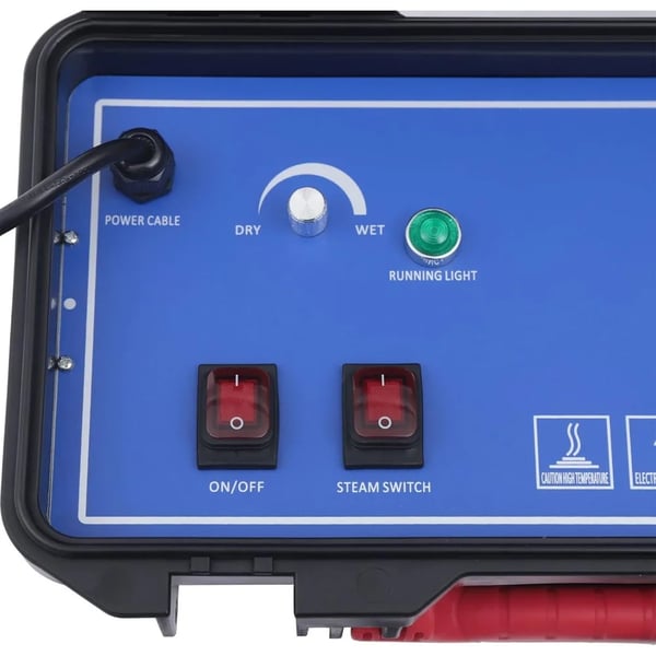 Bærbar højtemperatur-damprenser, 3000 W, 220 V, 100–130 °C, til bil og hjem, hvid
