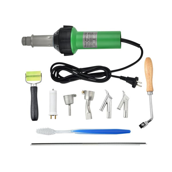 Varmluftspistol - Plastsvetsning - 220V - Under 500 W - 40–600°C justerbar - För PP/PVC, stötfångarreparation, krymplast