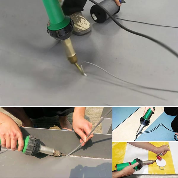 Varmluftpistol - Plastsvejsning - 220V - Under 500 W - 40–600°C justerbar - Til PP/PVC, kofangerreparation, krympefolie