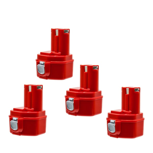 Makita kompatibelt batteri PA12, Ni-MH erstatningsbatteri 12 V 4,0 Ah, Pink, passer PA1222/1220/1200/1201/1233S