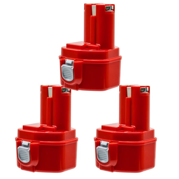 Til Makita PA12 12 V erstatningsbatteri, Ni-MH 4,0 Ah (4000 mAh), Beige – kompatibel med PA1222/1220/1200/1201/1233S