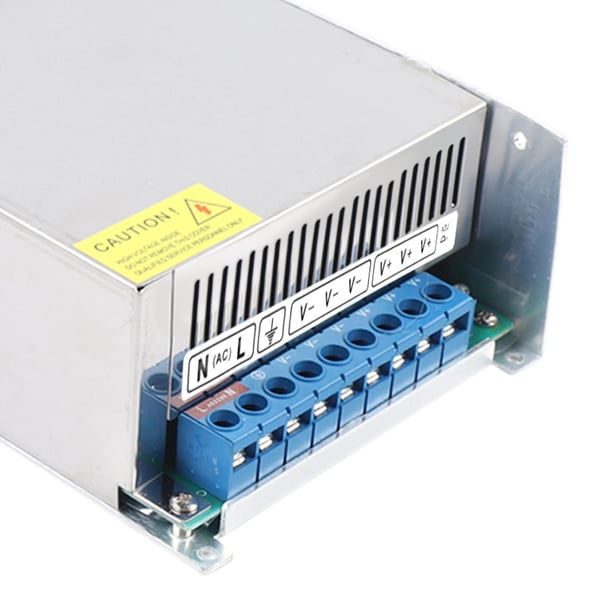 Strømforsyning - LED-driver AC-DC - 1000 W - Indgang 220 V AC - Automatisk køleblæser - Til LED-belysning - Hvid
