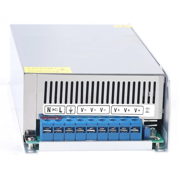 Strømforsyning - LED-driver AC-DC - 1000 W - Indgang 220 V AC - Automatisk køleblæser - Til LED-belysning - Hvid