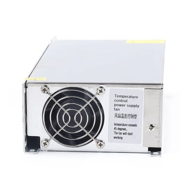 Strømforsyning - LED-driver AC-DC - 1000 W - Indgang 220 V AC - Automatisk køleblæser - Til LED-belysning - Hvid