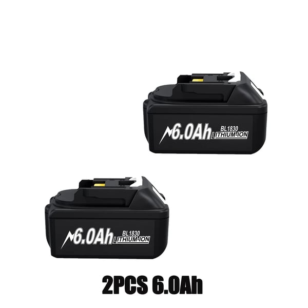 För Makita ersättningsbatteri, 18V 6,0Ah, lila, kompatibelt med BL1830/BL1840/BL1840B/BL1850/BL1850B/BL1890