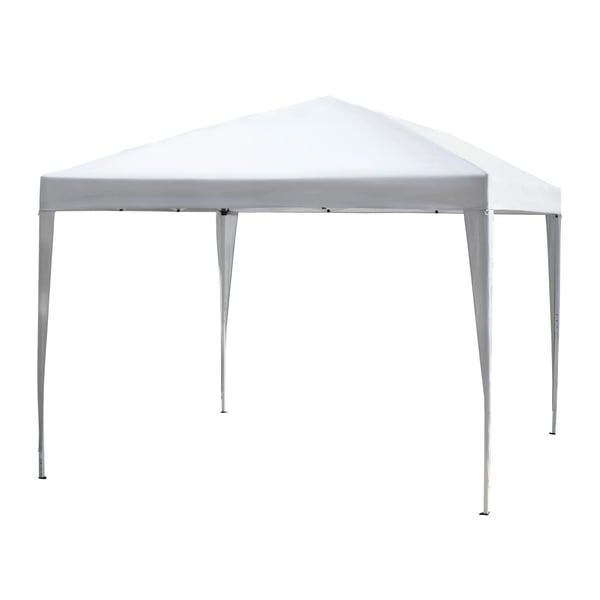 Paviljongtält - Pop up paviljong - 3x3 m - Höjdjusterbar - Bärväska - Canvasduk - Vit/Silver