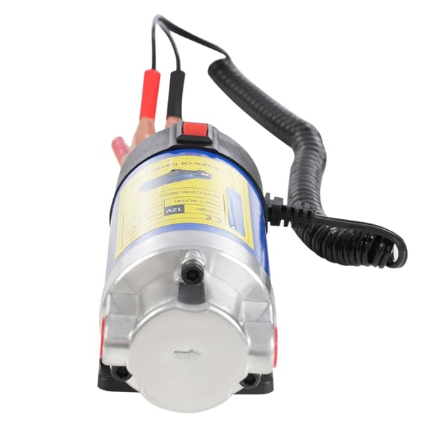 Öljynimupumppu - Öljynvaihtopumppu - 12V - 100W - Virtaus 1–4 l/min - PE/PVC-letku 1,8 m - Kompakti 16×6×7 cm - Sininen
