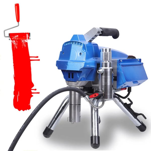 Elektrisk airless højtryks-malersprøjte 3000W, 3000 PSI, 3,5 l/min, 220V, blå
