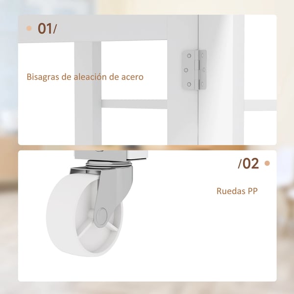 Klaffbord fällbart - Matbord - 120×60×75 cm - Modern Stil - Montering krävs - Vit