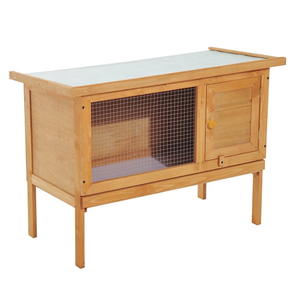 Utomhusbur för gårdsdjur - Djurstall - Avtagbart bitumentak - Väderbeständig - 90×45×65 cm