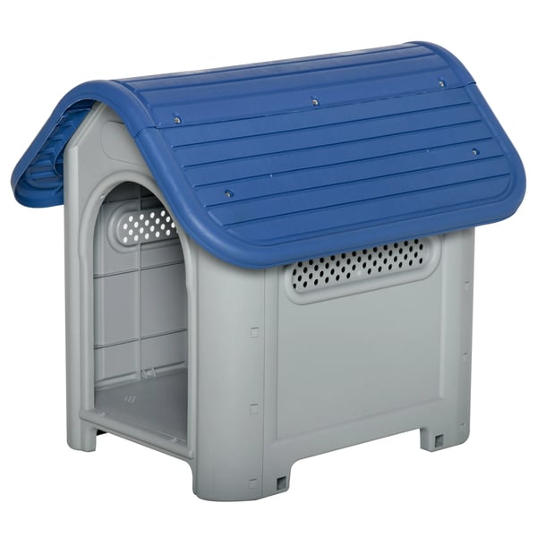 Hundkoja Mini - Hundhus - Plast - 59 x 75 x 66 cm - För små raser - Inne/ute - Blå