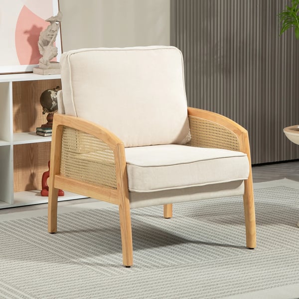 Vardagsrumssoffa - Soffa i Sammet - Modern Stil - Bredd Över 240 cm - Montering Krävs - Beige