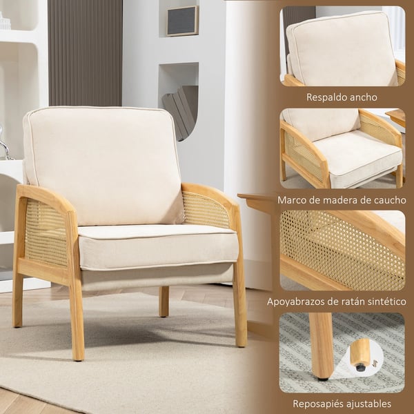 Vardagsrumssoffa - Soffa i Sammet - Modern Stil - Bredd Över 240 cm - Montering Krävs - Beige