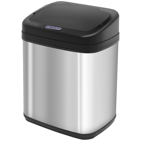 Avfallshink För Kök - Automatisk Soptunna Med IR-sensor - Kapacitet 20 L - Rostfritt Stål & PP - Mått 33×25×42,5 cm - Silver