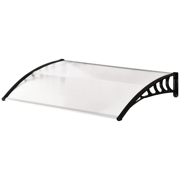 Dörr- och fönstertak - Skärmtak - Polykarbonatpanel - Aluminiumram - UV-skydd - Regn- och solskydd - Manuell