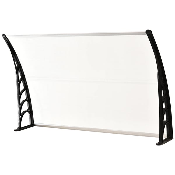 Dörr- och fönstertak - Skärmtak - Polykarbonatpanel - Aluminiumram - UV-skydd - Regn- och solskydd - Manuell
