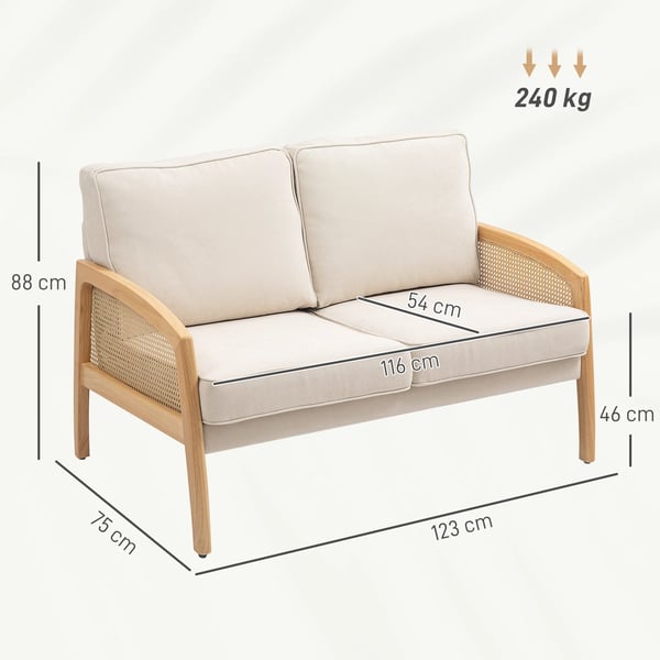 Soffa - Vardagsrumssoffa - Modern Design - Sammetklädsel - Syntetläder - Bredd över 240 cm - Montering Krävs