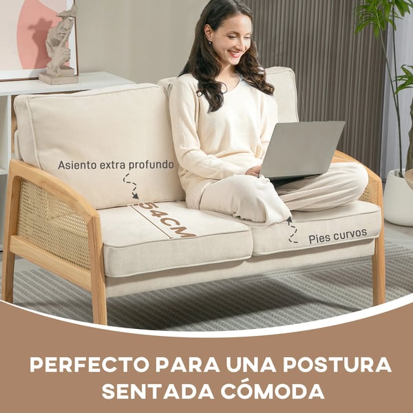 Soffa - Vardagsrumssoffa - Modern Design - Sammetklädsel - Syntetläder - Bredd över 240 cm - Montering Krävs