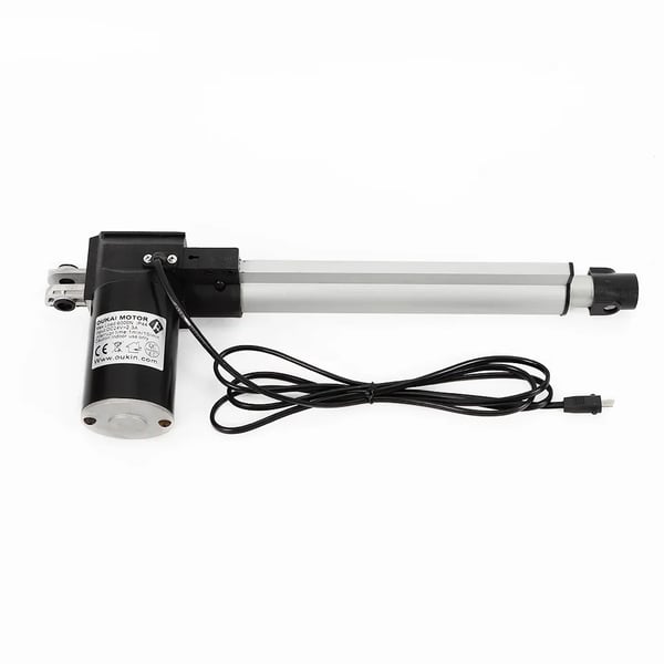 Sähköinen lineaaritoimilaite - Vaihtomoottori recliner-sohvaan/lepotuoliin - DC 24 V - Iskunpituus 38–61 cm - Hopea