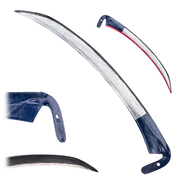 Håndle - Le til græs - 80 cm længde - Metalblad - Robust og solid - Til have og skov