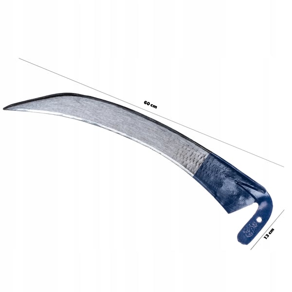 Håndsegl - Græs- og ukrudtssegl - 60 cm - Metalblad - Robust - Til have og skov