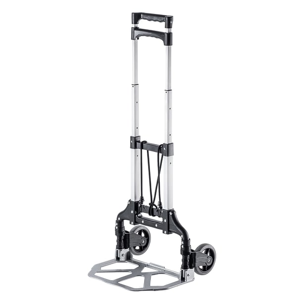 Transportvagn - Hopfällbar säckkärra i aluminium - 70 kg kapacitet - Lätt - Robust - Platt hopfällning