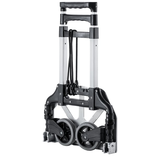 Transportvogn - Sammenklappelig sækkevogn i aluminium - 70 kg bæreevne - Let - Robust - Flad foldning